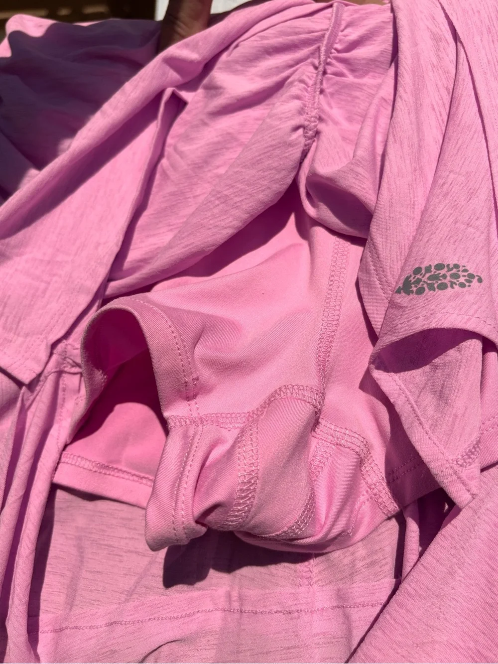 NWT! Free People Tennis Pickleball Rushed Dress Shorts Ball-Pocket Pink Aura ~ L